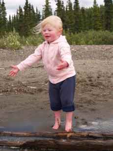 Hannah at the beach