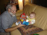 Kate and Opa Xmas 2005