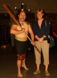 Wil and Maori warrior