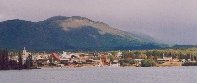 Atlin from the lake